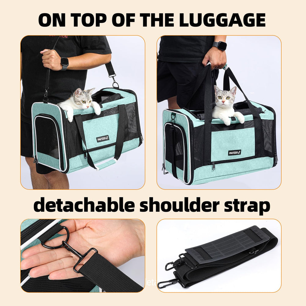 Correa de hombro ajustable de PAPZER para transportar con comodidad.