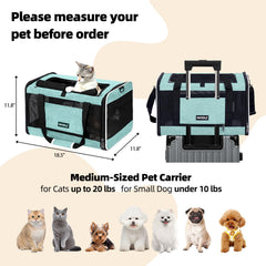PAPZER transportín para perros pequeños, ideal para viajes en coche.