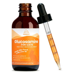 Paramount Glucosamina para gatos, gotas fáciles de mezclar en la comida diaria.