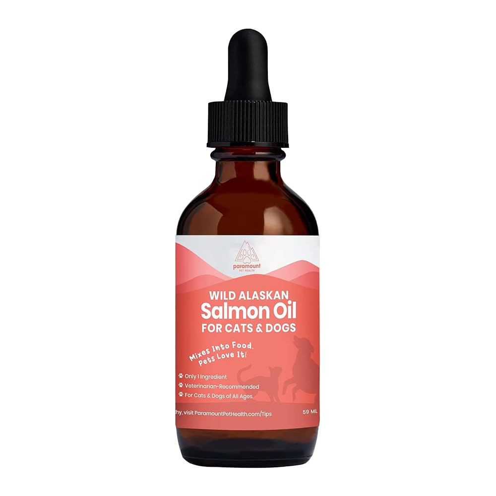 Paramount Pet Health aceite de salmón silvestre en botella para pelaje brillante