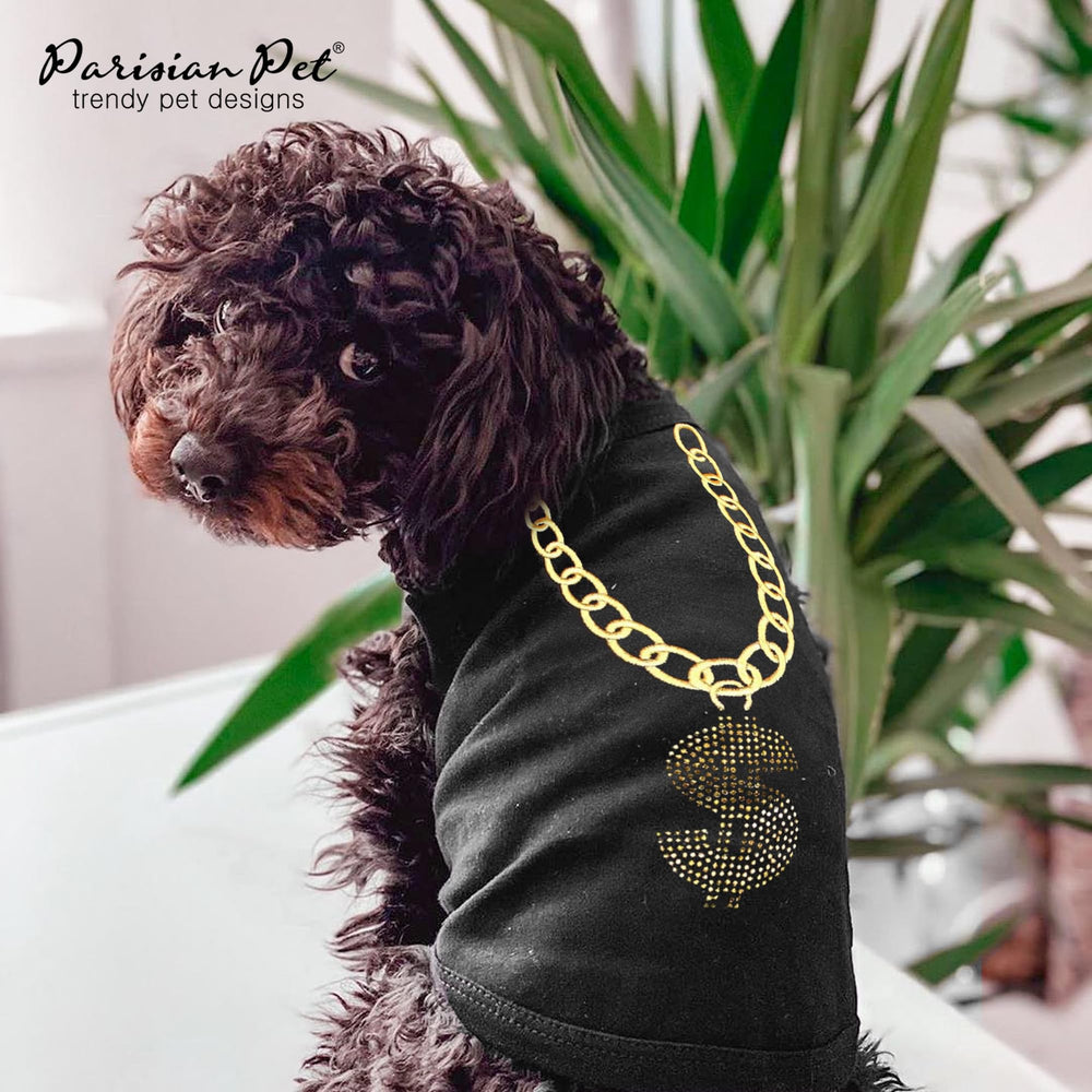 Camiseta Parisian Pet tipo pullover, fácil de poner y quitar.
