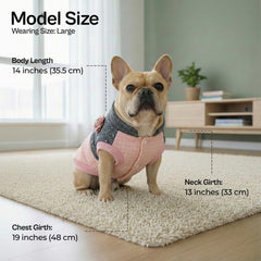Chaqueta navidad Parisian Pet para perro rosa, costuras reforzadas para mayor durabilidad