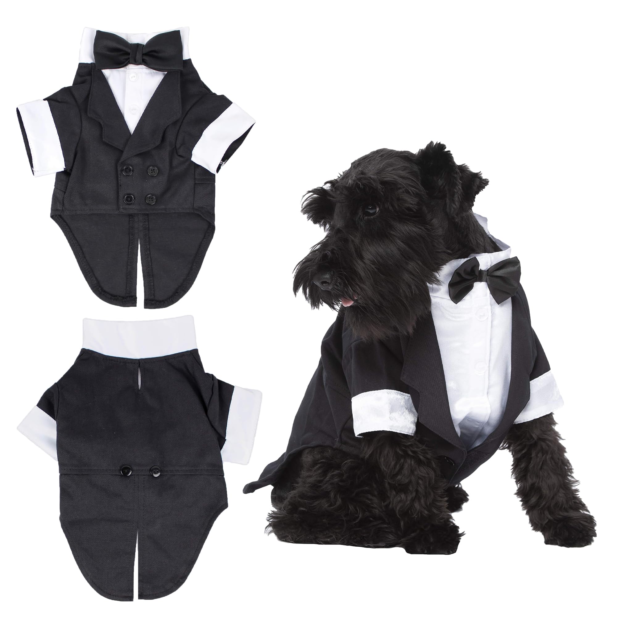 Parisian Pet esmoquin para perros, vista frontal, look formal para bodas