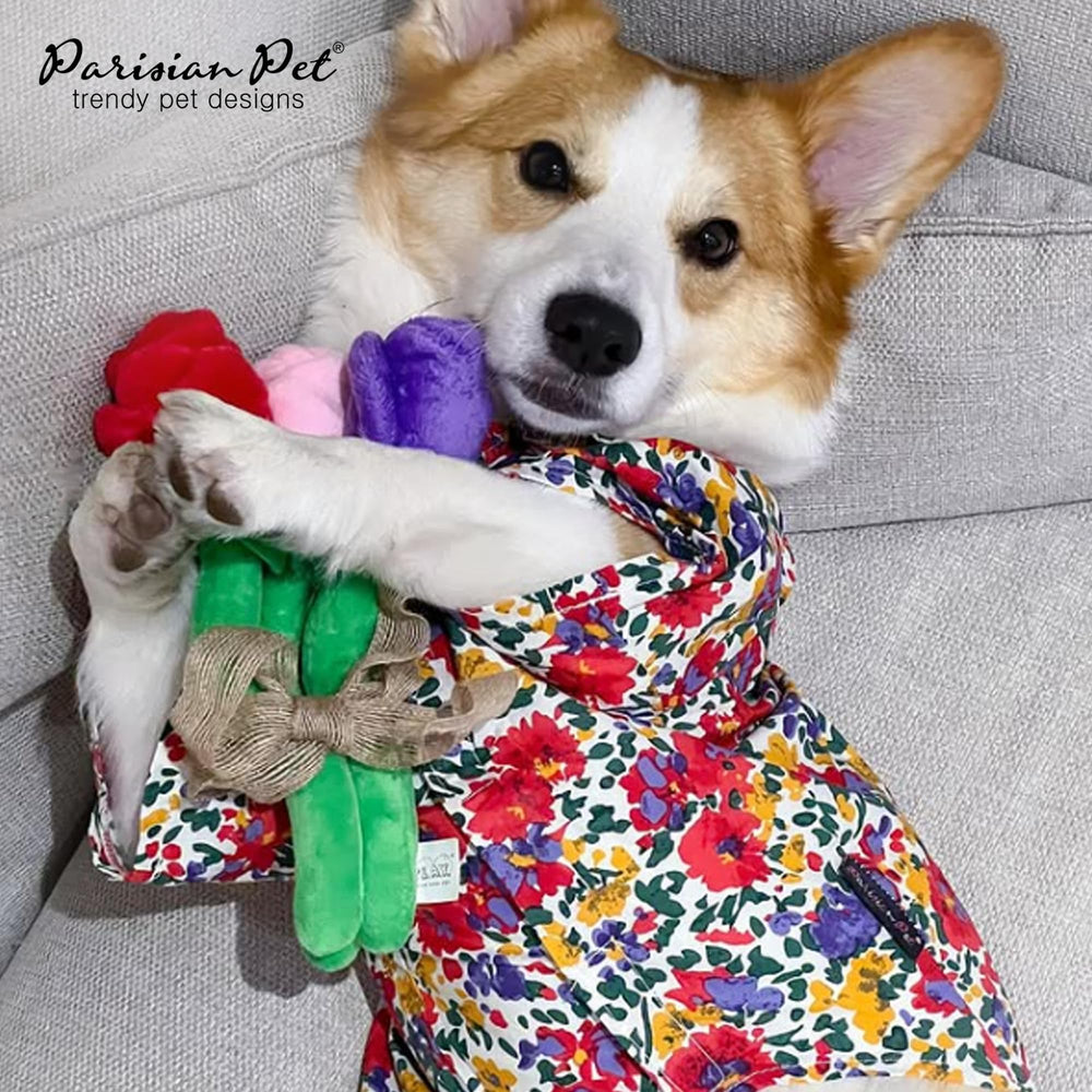 Vestido Parisian Pet cintura ruche y falda fluida para movimiento cómodo.