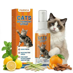 Parsca Repelente Gato, botella de 120 ml para entrenamiento suave y protección de muebles.