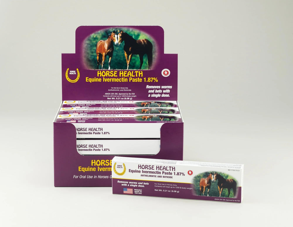 Pasta de ivermectina para caballos: control de parásitos internos