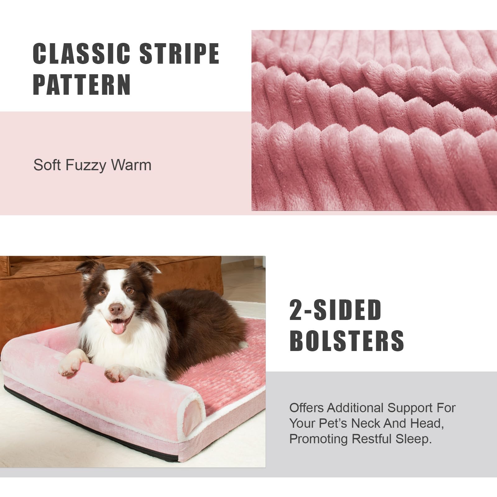 Patas Lague cama ortopédica XL, relleno acolchado para apoyo suave.