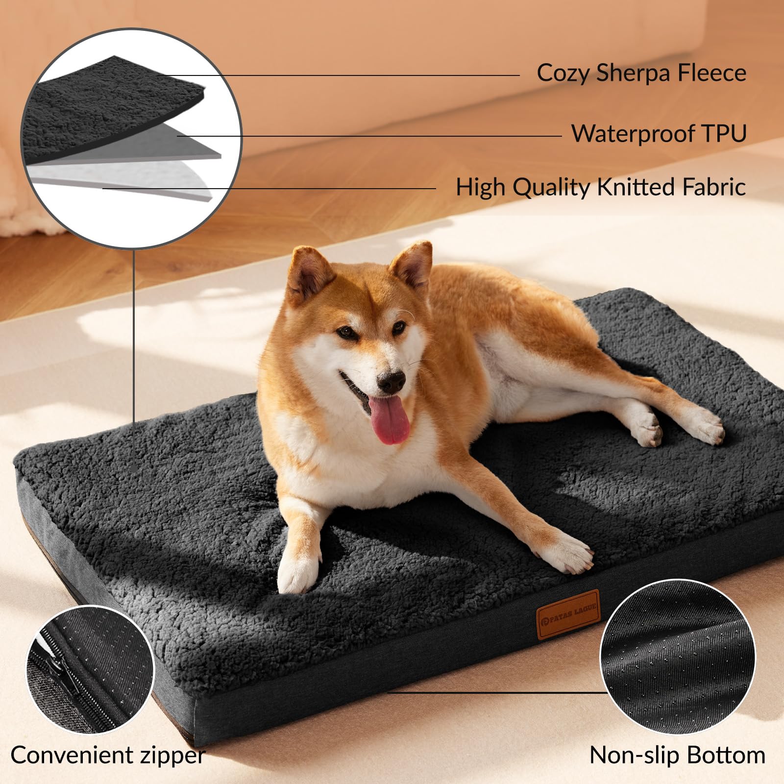 Funda lavable Patas Lague facilita el mantenimiento de la cama