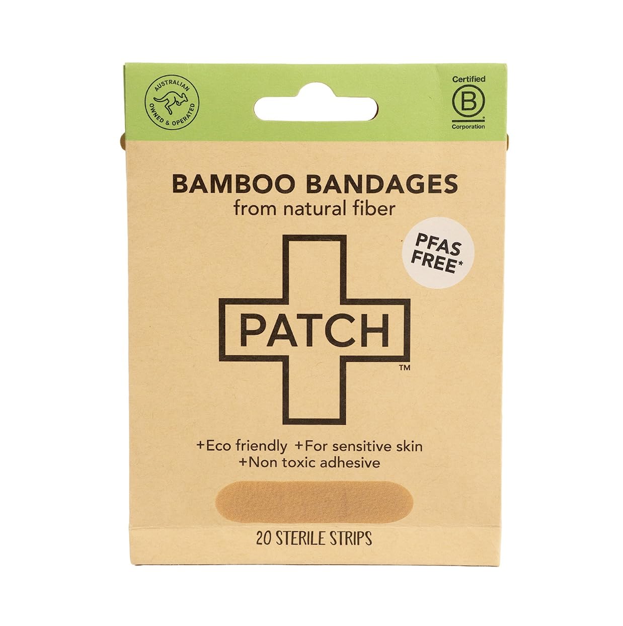 PATCH Bandajes de bambú suave para piel sensible y comodidad diaria.