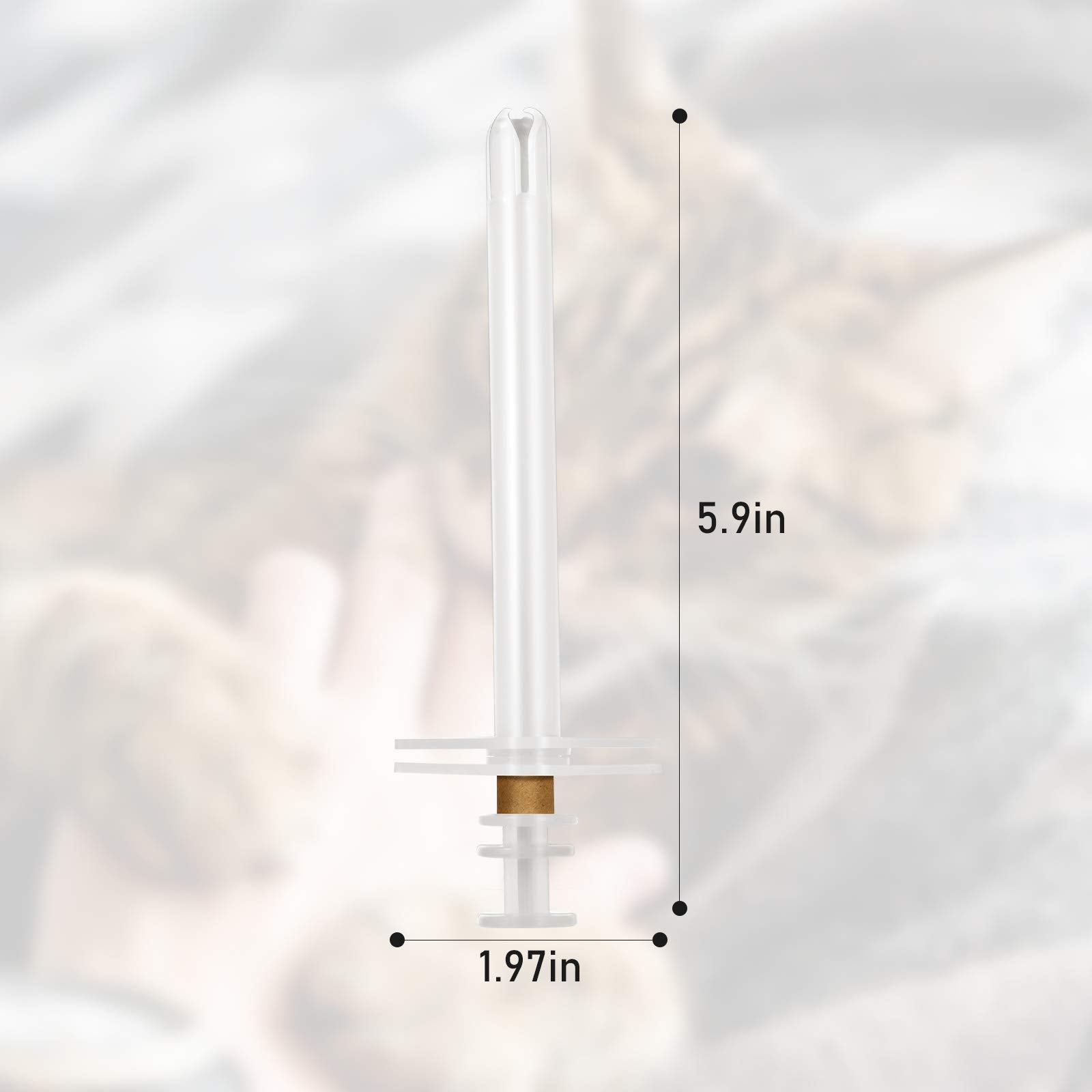 Patelai jeringa pastillas reutilizable, ideal para medicación regular de mascotas.