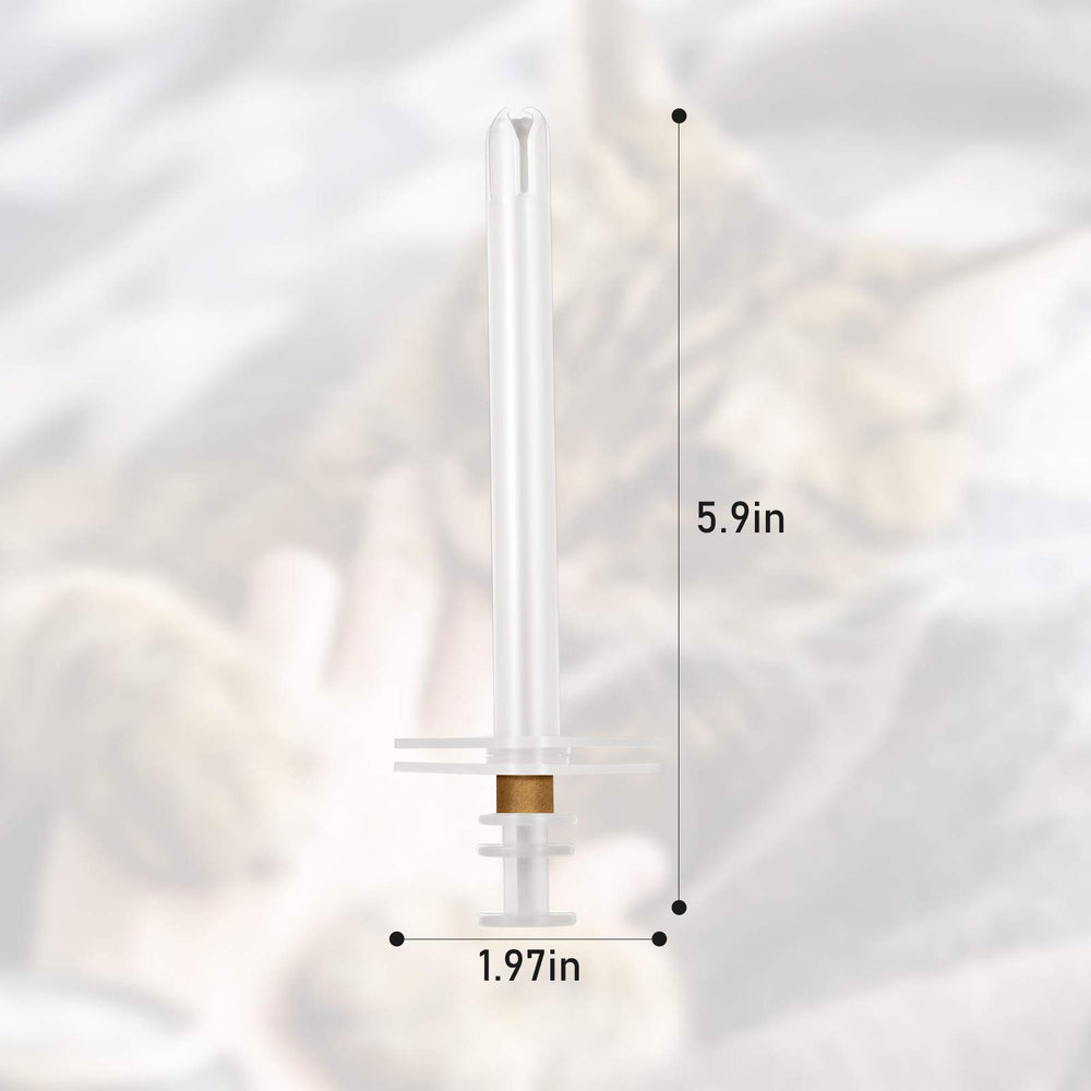 Patelai jeringa pastillas reutilizable, ideal para medicación regular de mascotas.