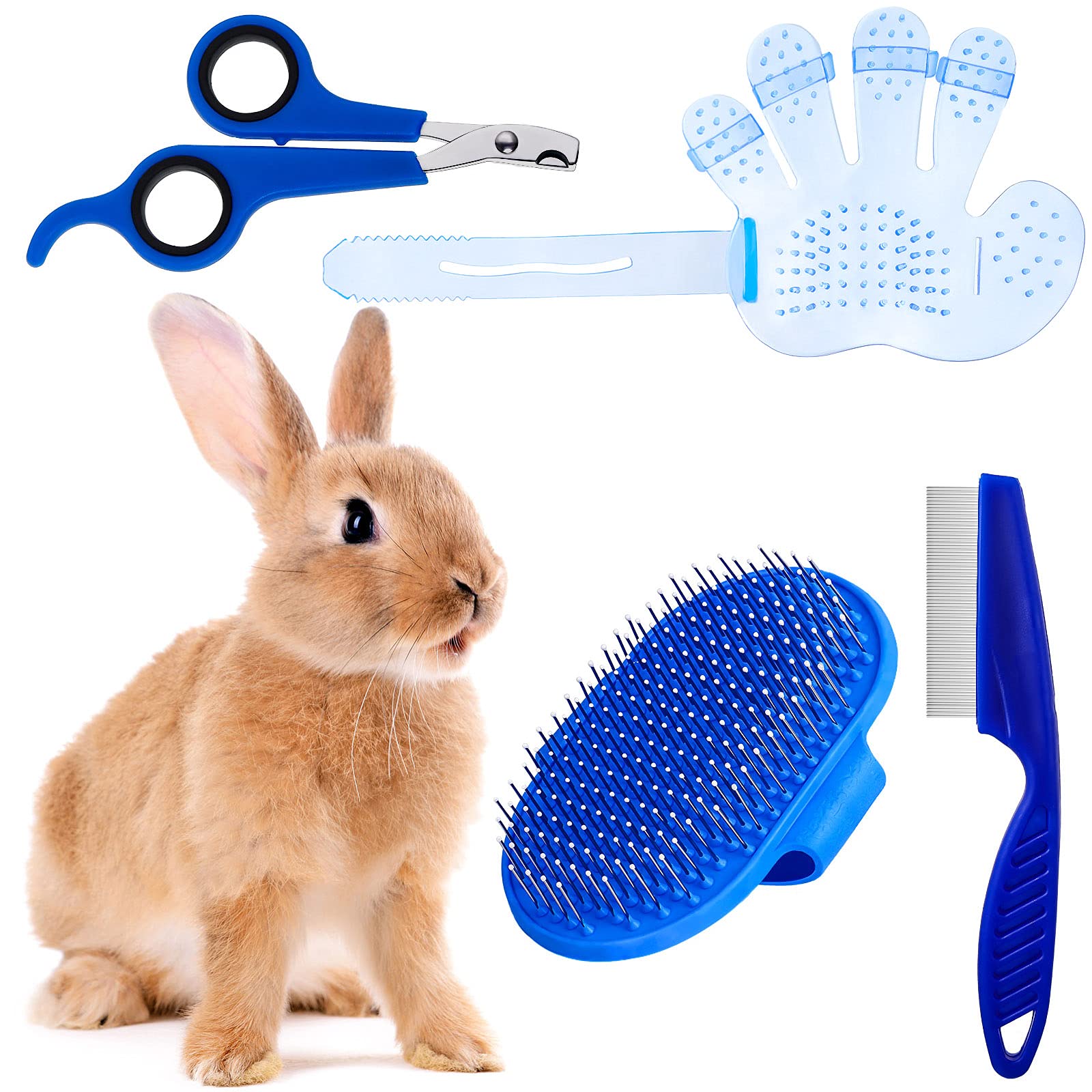Patelai kit conejo cepillo: desprende pelo y masaje suave