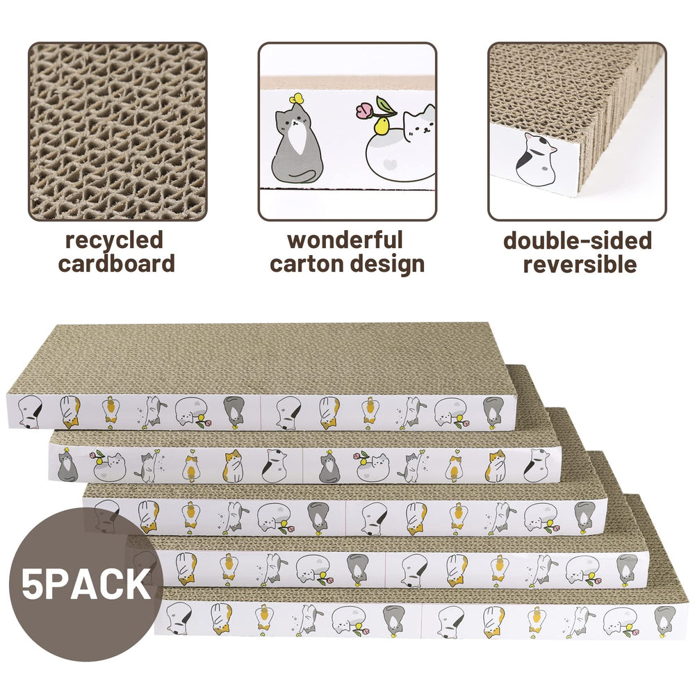 PatiencET rascador-gatos-carton-material-ecologico, papel corrugado seguro y duradero.