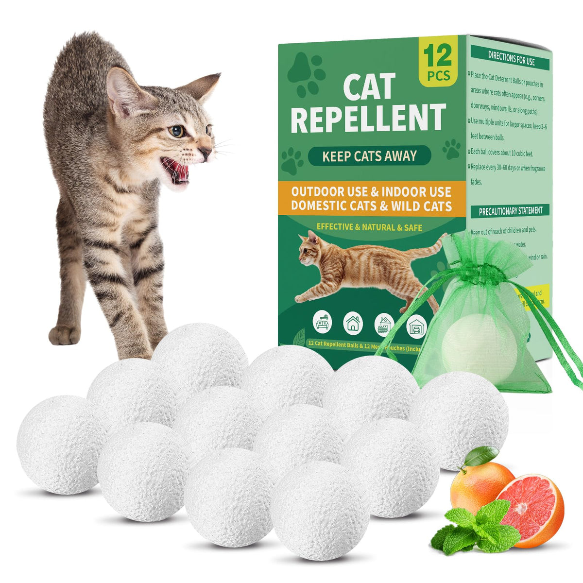Bola repelente de gatos de Patorop para exterior e interior mantiene áreas seguras.
