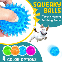 PatsFran: bolas texturadas para apoyar la limpieza dental durante el juego.