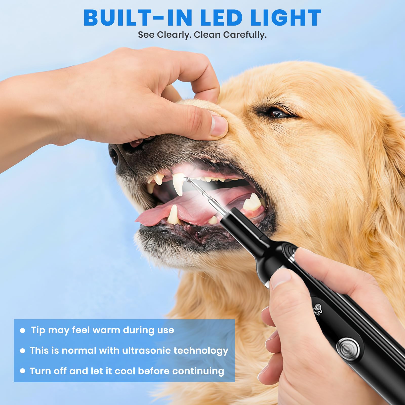 PATWING luz integrada para visualizar manchas y sarro