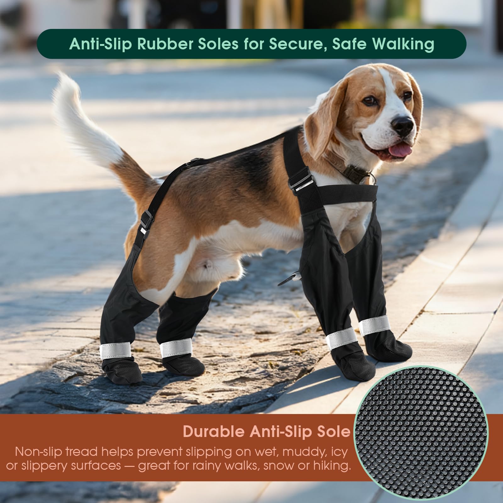 PAWsay sistema de correas traseras, distribución de presión para mayor comodidad.