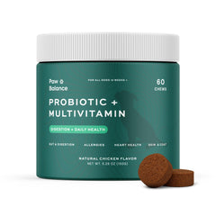Paw Balance gomitas probióticas para perro, soporte digestivo y aliento fresco