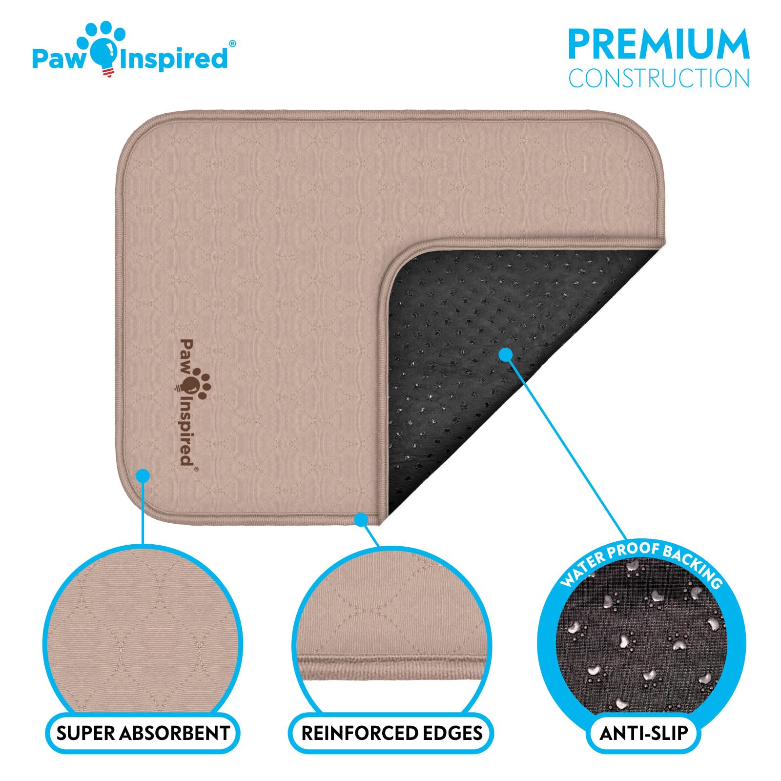 Paw Inspired: bordes reforzados para protección adicional.