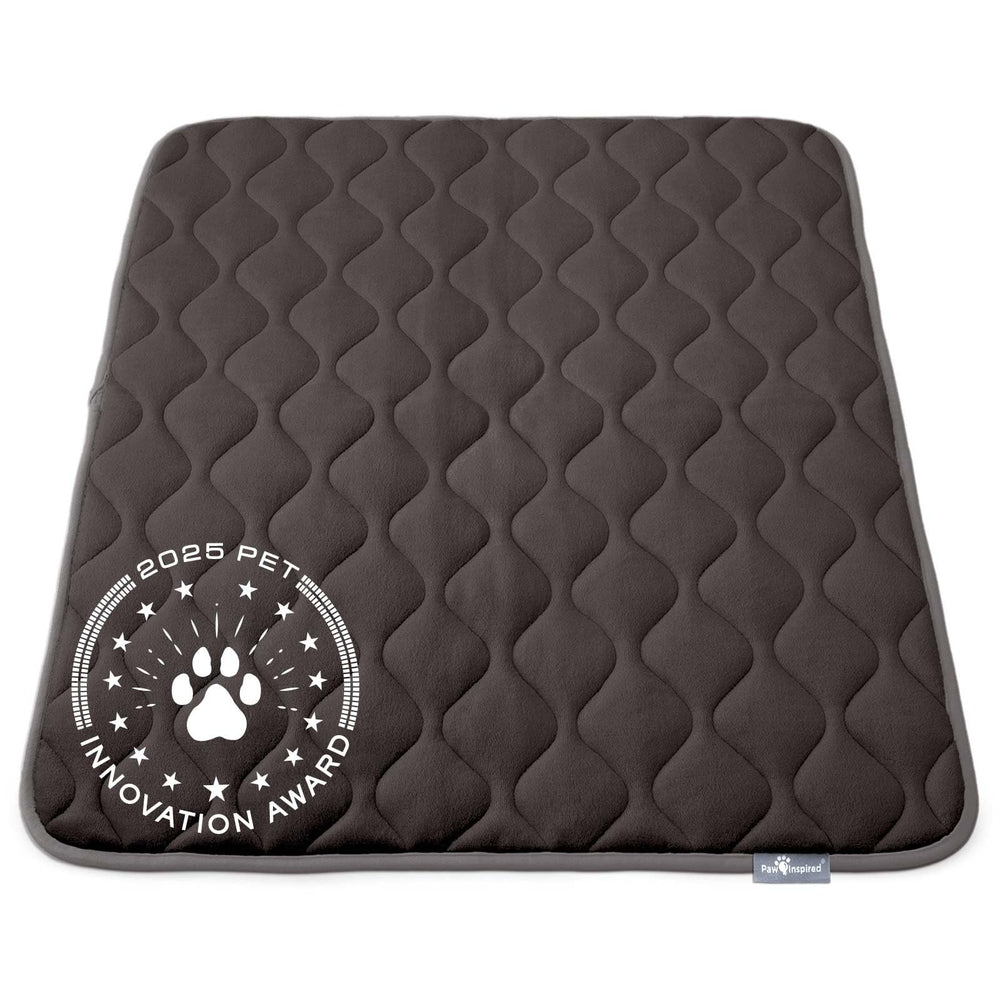 Paw Inspired cama para jaula lavable, gris, cómoda para perros.