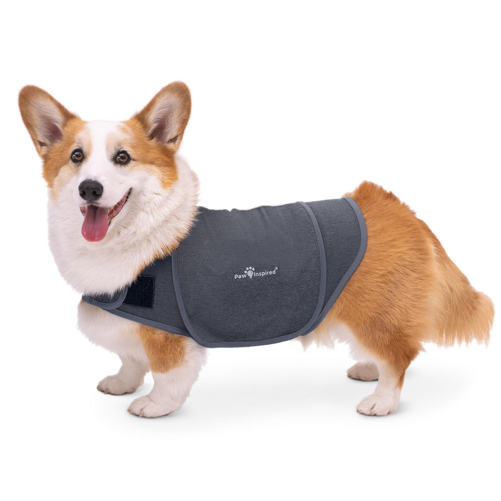 Paw Inspired chaleco ansiedad para perros, calma por tormentas con compresión suave.