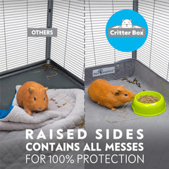 Paw Inspired Critter Box Liner doble cara para uso práctico y limpieza fácil.