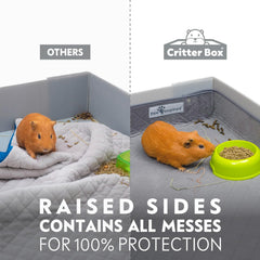 Paw Inspired Critter Box Liner con forro reversible de felpa para comodidad