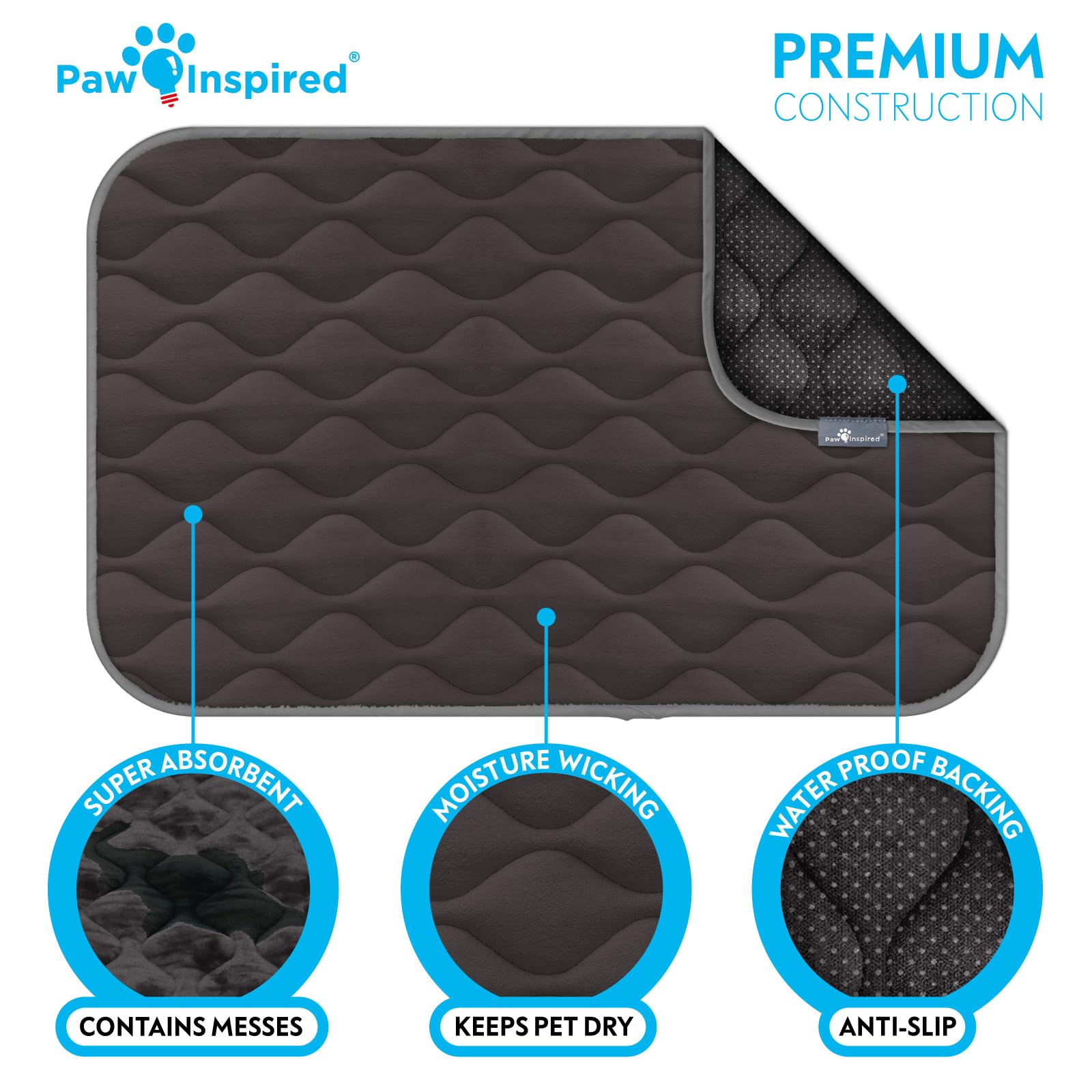 Paw Inspired dimensiones compatibles con jaulas de 42 pulgadas para ajuste perfecto.