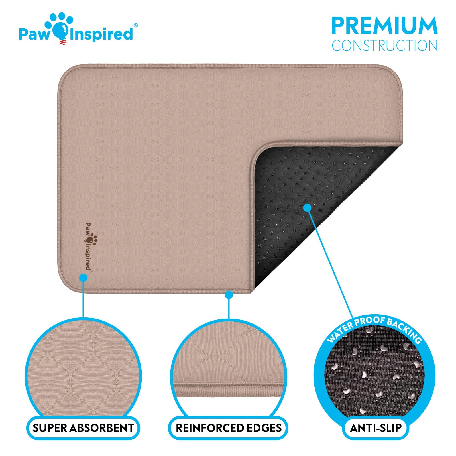Paw Inspired protección para cama durante entrenamiento en jaula