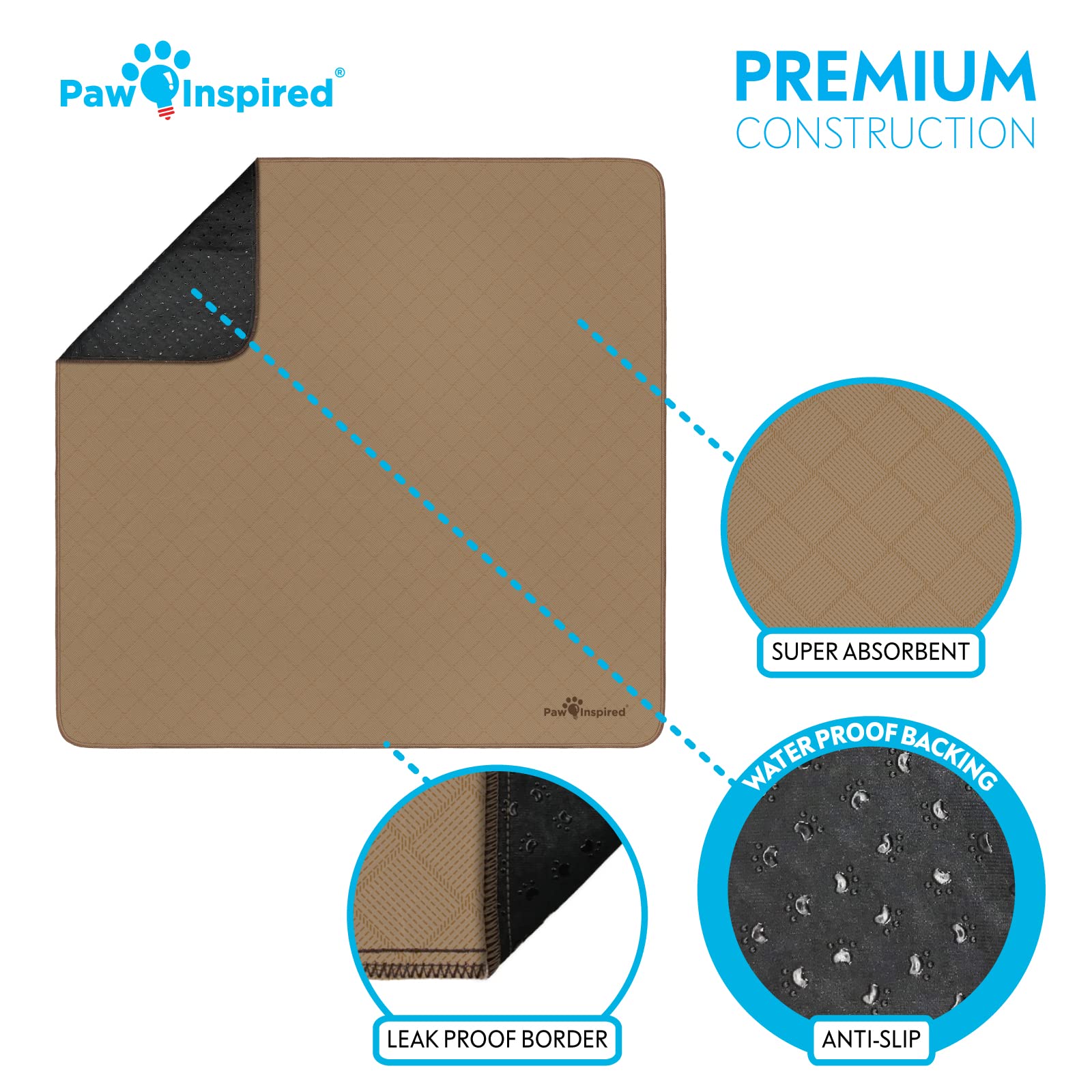 Uso múltiple Paw Inspired, perfecto para entrenamiento y protección de muebles.
