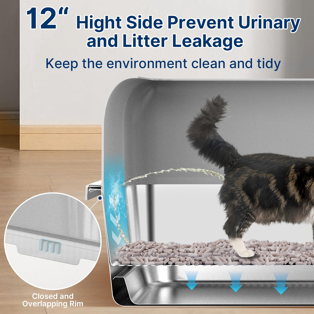Paw Libero: caja de arena con gránulos de pino para menos polvo.