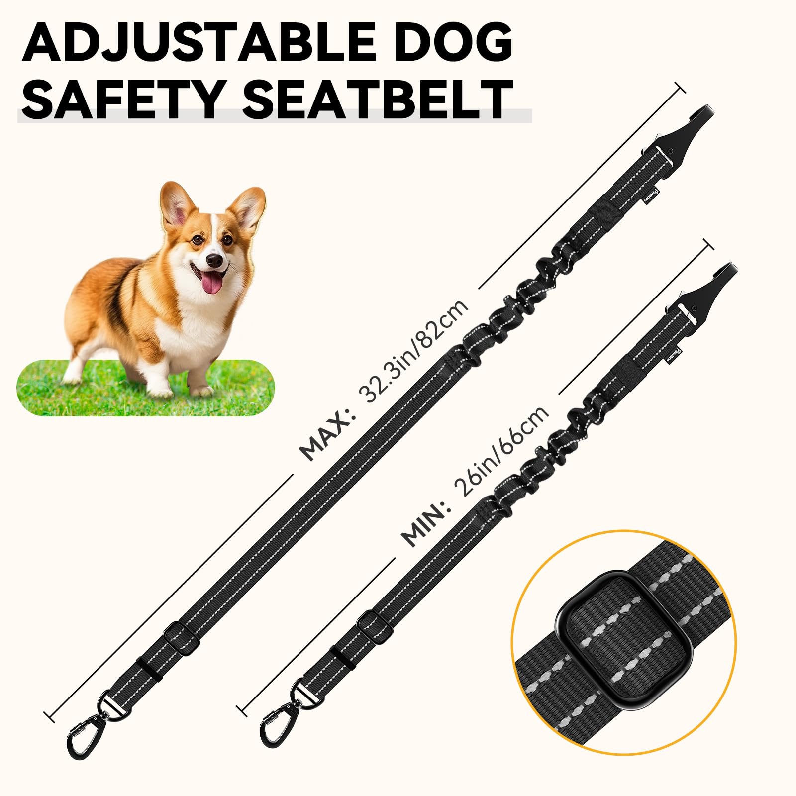 Tejido resistente Pawaboo para viajes diarios