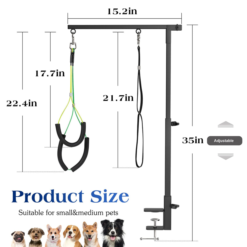 Pawaboo abrazadera de mesa para perros, sujeción segura durante el baño