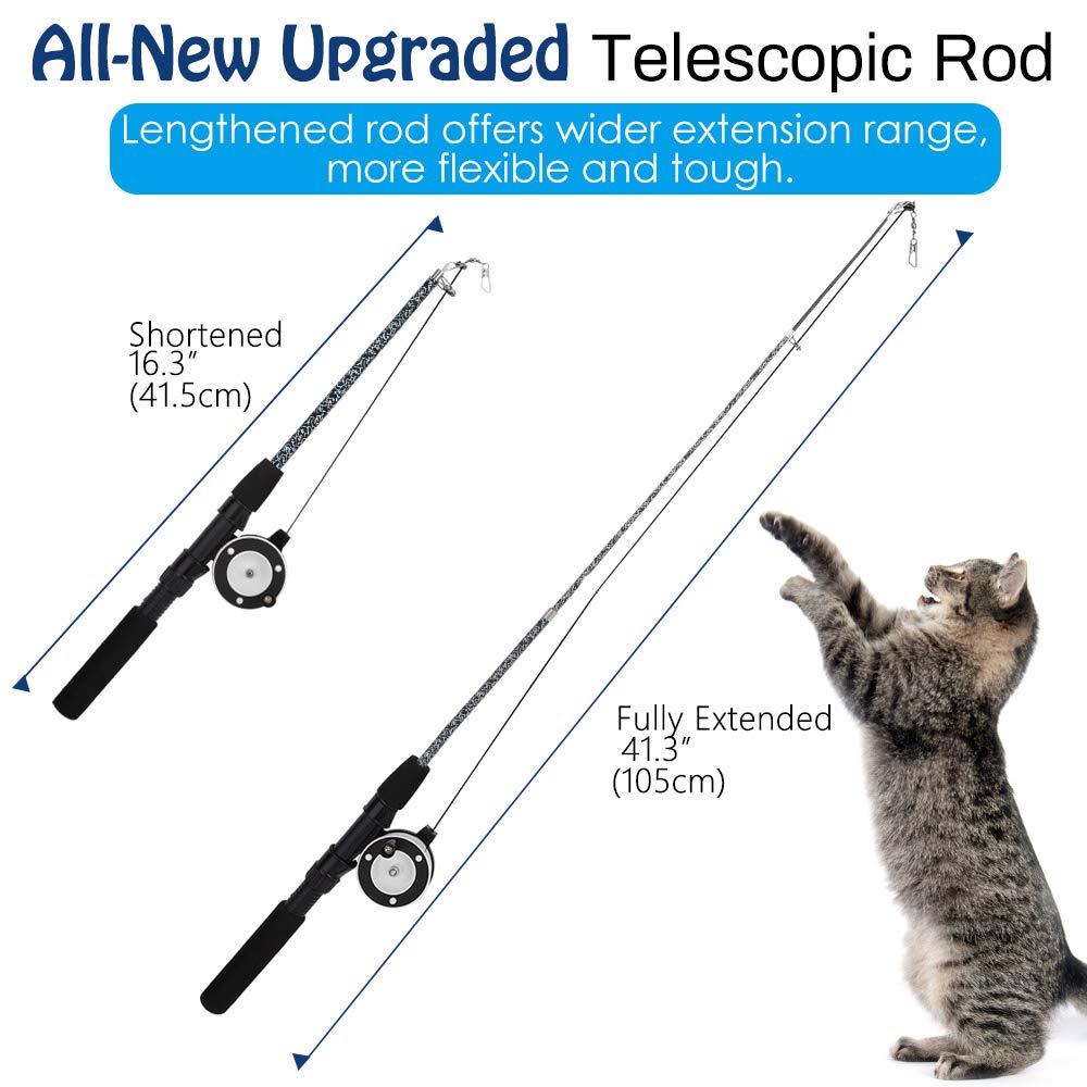Pawaboo accesorio pez volador con campana, ideal para persecución.