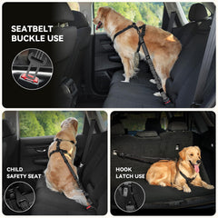 Pawaboo arnés de coche con cuatro puntos de ajuste para precisión.
