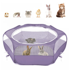 Pawaboo corral para animales pequeños con malla reforzada evita mordidas y escapes