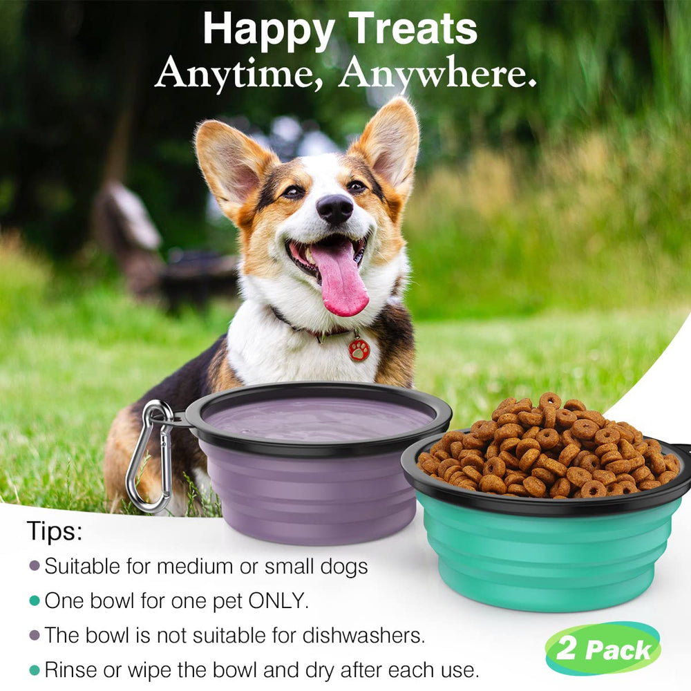 Pawaboo cuenco compacto para perros pequeños durante paseos