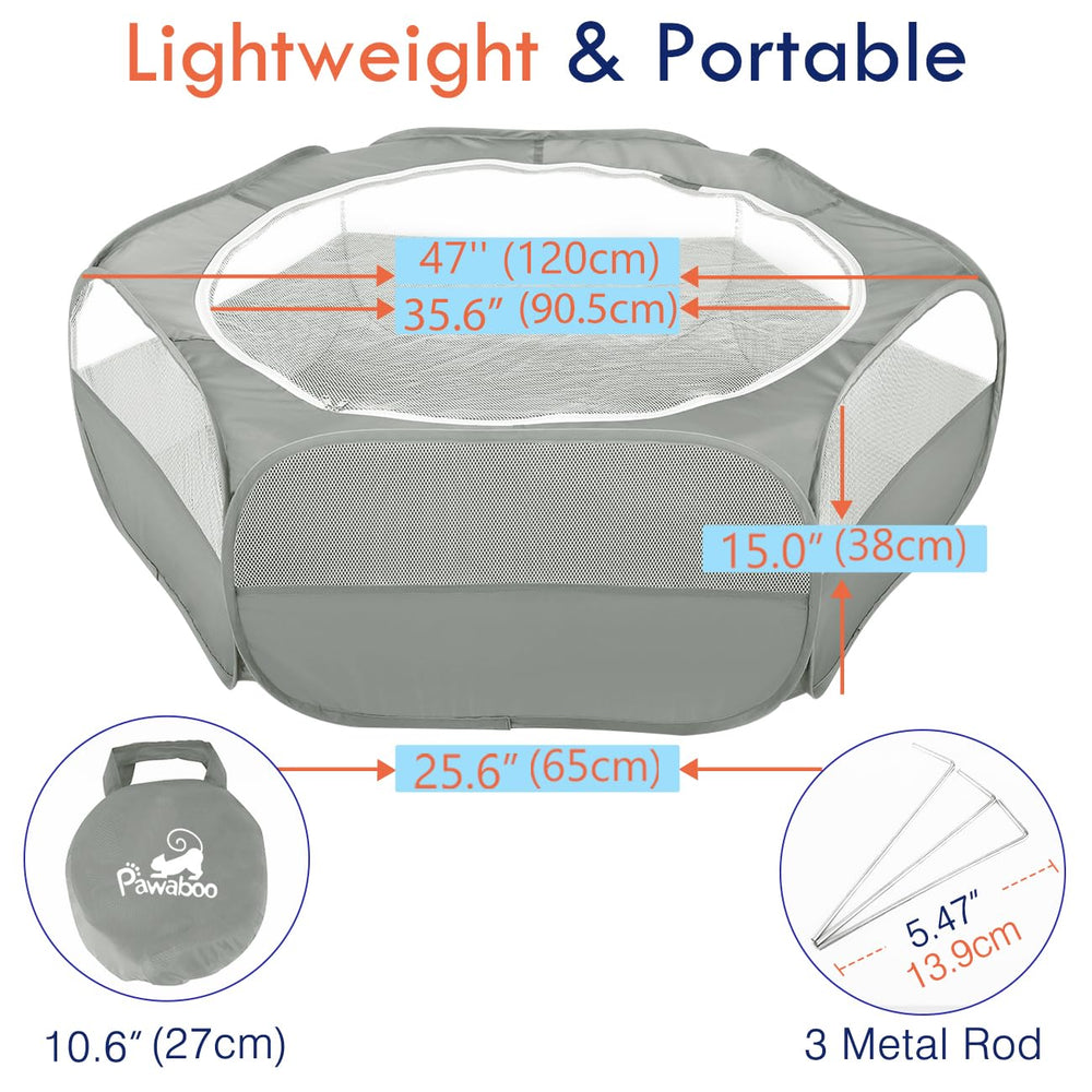 Pawaboo dimensiones plegables 27cm x 27cm para viaje