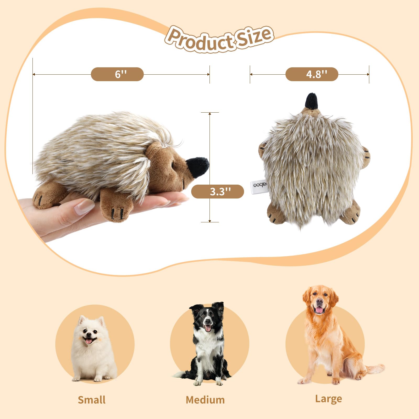 Pawaboo erizo peluche lavable: fácil de limpiar tras el juego