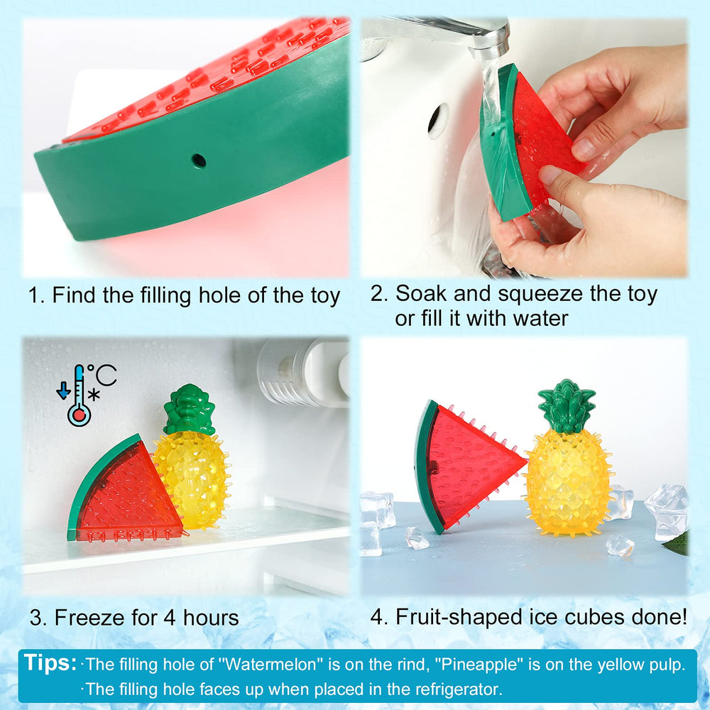 Pawaboo juguete dental con textura de piña para limpieza de dientes.