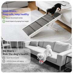 Pawaboo rampa para perro con estabilidad mejorada y base ancha