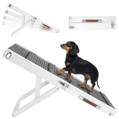 Pawaboo rampa para perro sobre el sillón plegable, facilita subir al sofá