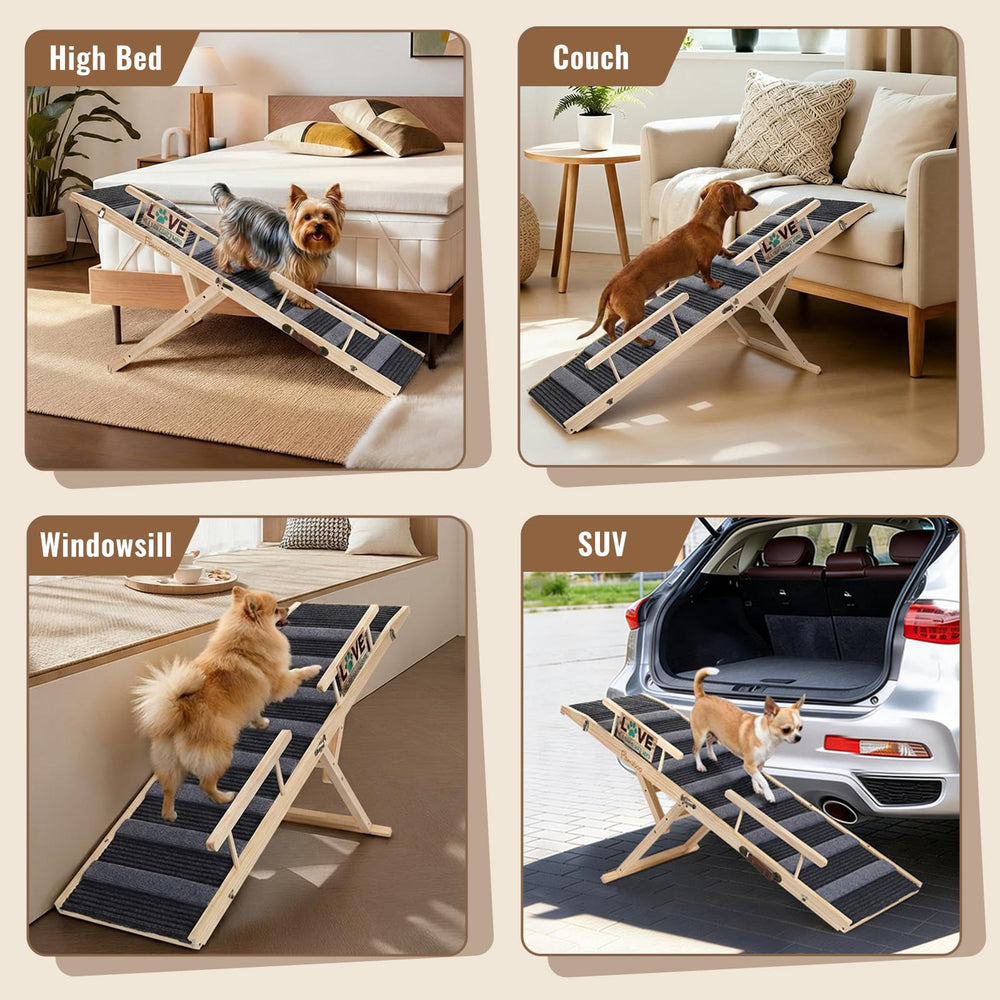 Rampa portátil Pawaboo para casa y coche, ahorro de espacio