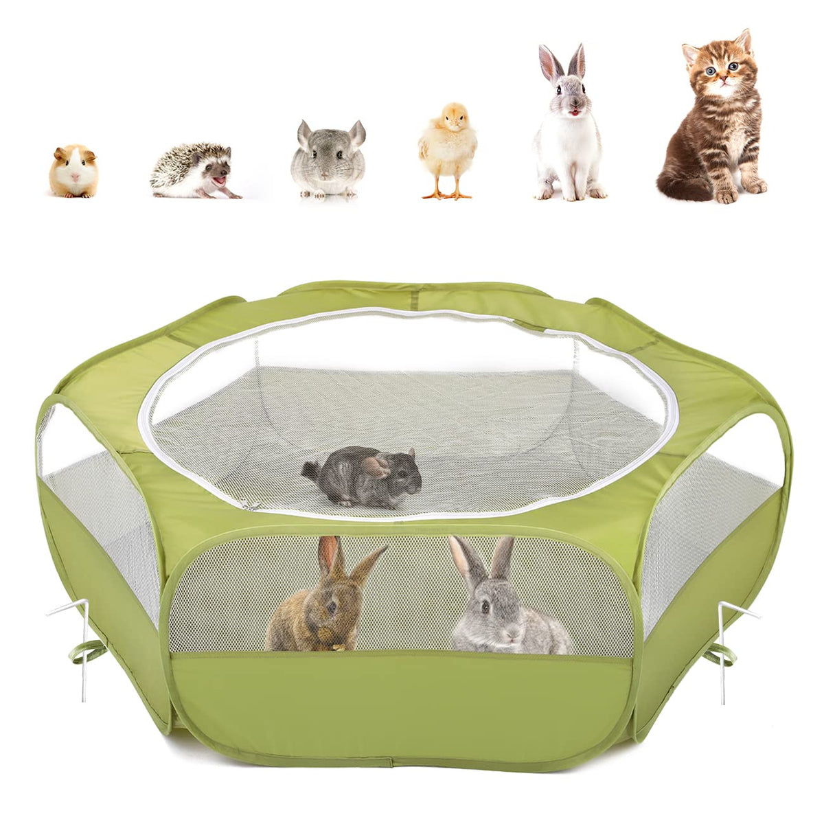 Pawaboo recinto con cobertura y cerrojo, ideal para tranquilidad al aire libre.