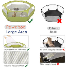 Pawaboo recinto desplegado rápidamente, listo para usar en segundos.