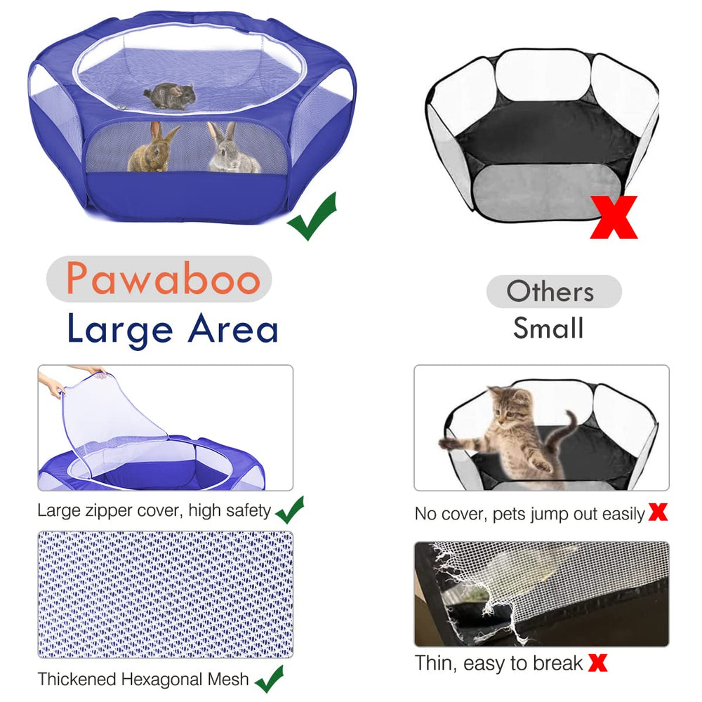 Pawaboo tapa con cremallera facilita un acceso seguro y limpieza rápida