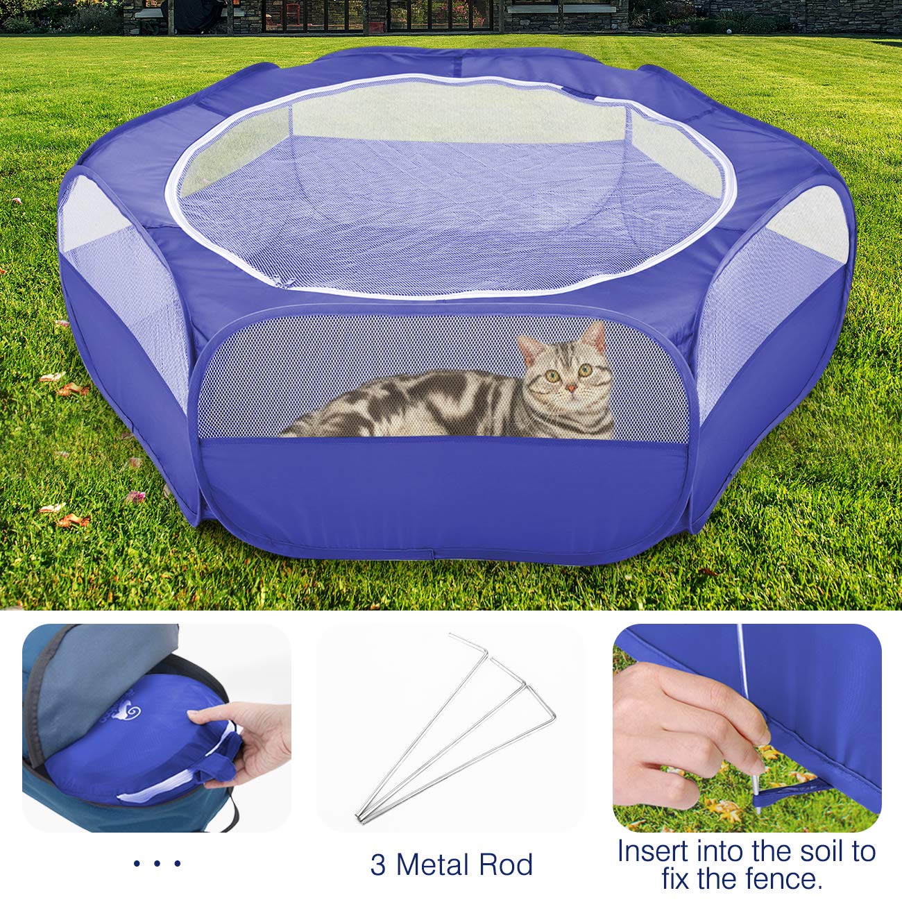 Pawaboo uso al aire libre ideal para pollitos, conejos y hámsters