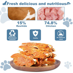 Pawant ingredientes principales: pollo y cuero crudo, snack proteico sin rellenos.