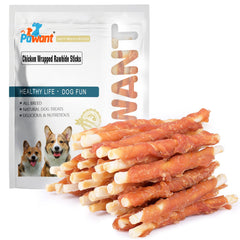 Pawant Masticables para perros: premio de adiestramiento con envoltura de pollo.
