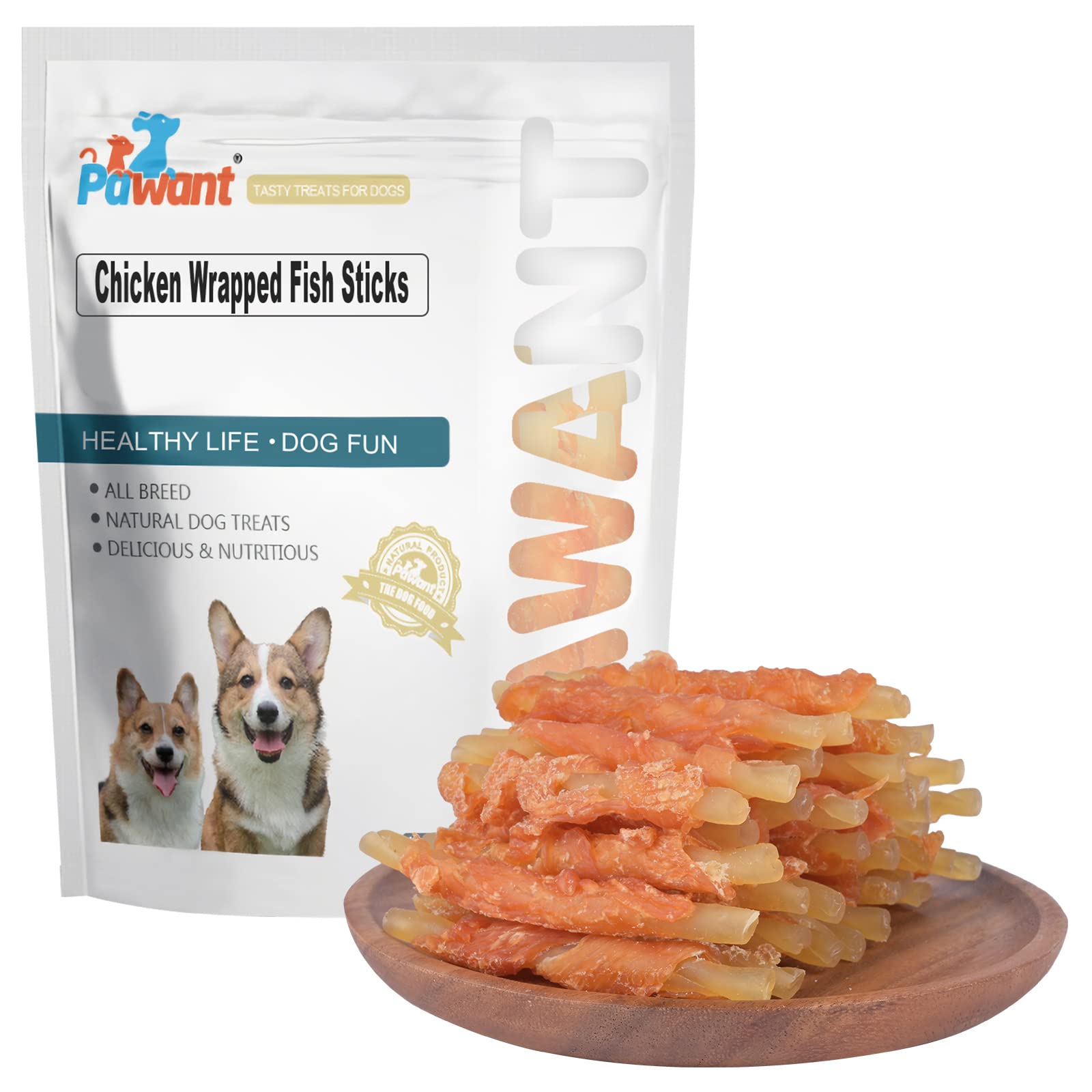 Pawant snacks entrenamiento perros, textura atractiva para motivar sesiones.